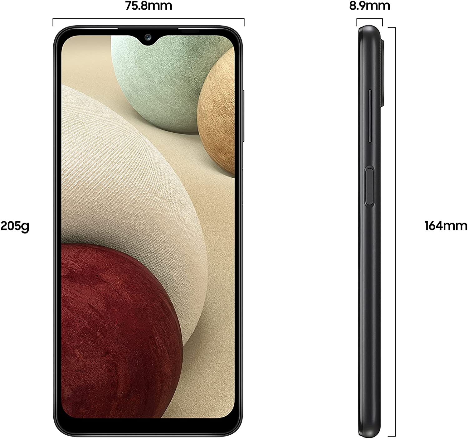 Samsung Galaxy A12 black 4GB RAM 128GB 4G LTE